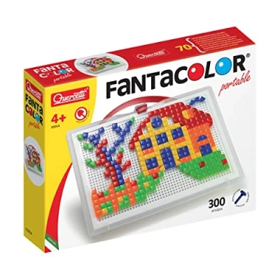 Afbeelding van Quercetti 0954 FC Portable Large Square steekspel, kleurrijk, 28 x 20 cm