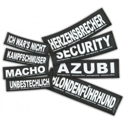 Afbeelding van Julius K 9 K9 Twisted Haak &amp; Lus patches, Smooch Ball, groot, zwart