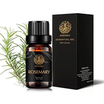 Afbeelding van aromatherapie rozemarijn etherische olie, 0,33oz 10ml 100% pure essentiele olie voor diffusers, zeepbereiding, kamerspray