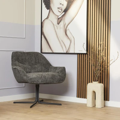 Afbeelding van Fauteuil Mila Donkergrijs