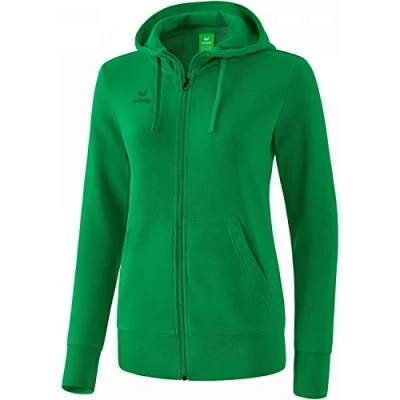 Afbeelding van Sweatjack met capuchon dames smaragd / 40