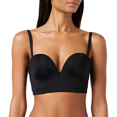 Afbeelding van Wonderbra voorgevormde longline push up bh Ultimate Backless Bra zwart