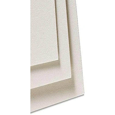 Afbeelding van Clairefontaine Ref 96010C Pastelmat Kaartvellen (Pack van 5 vellen) 360gsm kaart 50 x 70cm Witte kleur Speciaal samengesteld voor gebruik met pastelkleuren