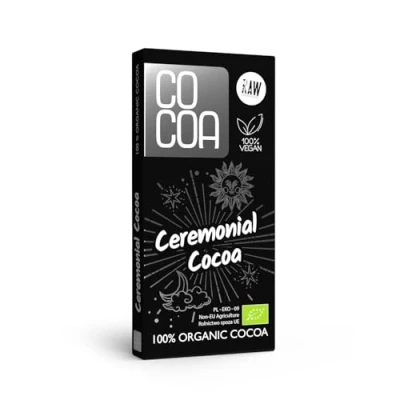 Afbeelding van CO COA Ceremoniële Cacao 500g BIO BOX 10x50g Chocolade, Suikervrij &amp; Vegan, RAW Ongebrande Cacaobonen, Donkere Chocolade voor Drinken Eten, Biologisch, GMO en Glutenvrij