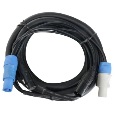 Afbeelding van Pronomic Stage PPD 5 hybride kabel Power plug/DMX