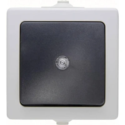 Afbeelding van Kopp 566356003 Nautic Knop spatwaterdicht Grijs