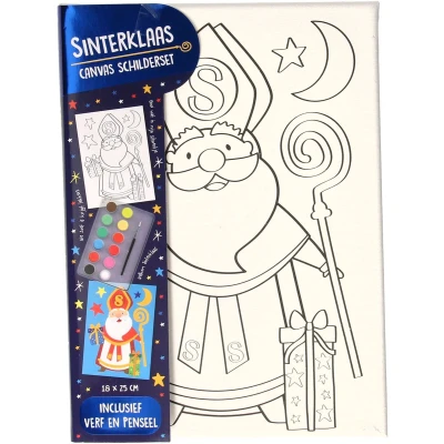 Afbeelding van Wins Holland Canvas Sinterklaas Schilderset