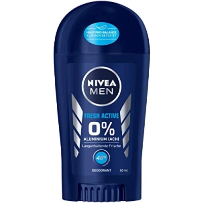 Afbeelding van NIVEA MEN Fresh Active deodorant stick (40 ml), zonder aluminium (ACH) met een verfrissende formule, 48 uur bescherming voedt de huid