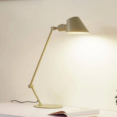 Afbeelding van Lindby bureaulamp 1licht Metaal, ijzer H: 64 cm E27 lichtgroen