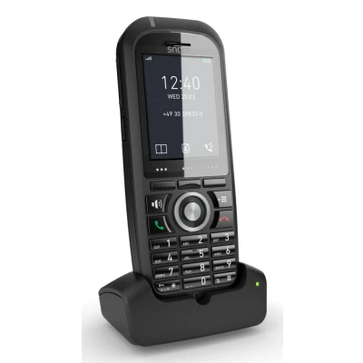 Afbeelding van Snom 00004423 IP DECT M70 Robuuste handset EU/VS, VoIP, SIP, Bluetooth, HD, alarm sleutel, trillingen, perfect voor gebruik buitenshuis, valt van maximaal 2 meter, Zwart