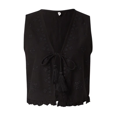Afbeelding van ONLY mouwloze top zwart broderie