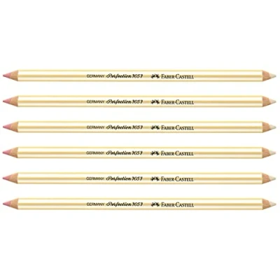 Afbeelding van Faber Castell 205021 gumstift Perfection 7057, dubbelzijdig, zacht en hard, 6 stuks