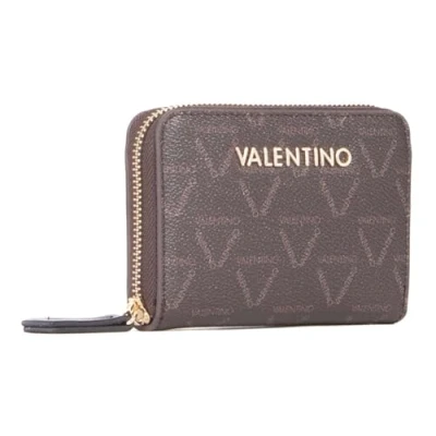 Afbeelding van VALENTINO Portemonnee Lady Re Zip Around Wallet Moro / Nero Donkerbruin
