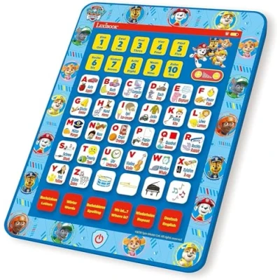 Afbeelding van Lexibook, Paw Patrol, JCPAD002PAi3 Educational Tweetalig Interactive Learning Tablet, speelgoed om te leren, alfabet, letters, cijfers, woorden, spelling en muziek, Engels/Duits, blauw