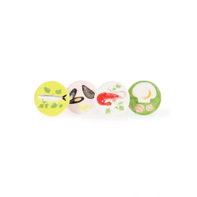 Afbeelding van &amp;Klevering De La Mer ontbijtbord 16 cm set van 4 Multicolor