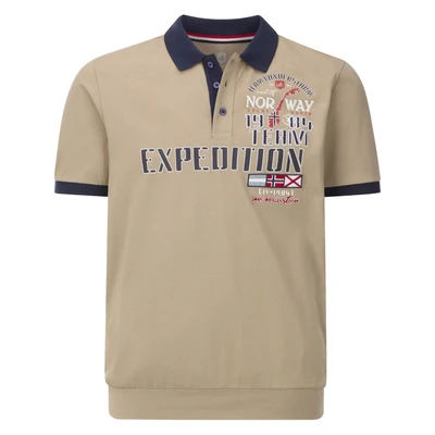 Afbeelding van Jan Vanderstorm Erling Poloshirt, Heren, Maat: Large, Beige