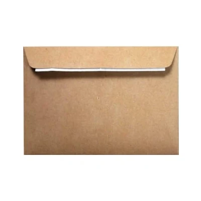 Afbeelding van Netuno 50 enveloppen kraftpapier natuurlijk bruin C6 114x162mm 120g EKO Kraft Design elegante recycling papier voor uitnodiging verjaardag bruiloftskaarten Kerstmis