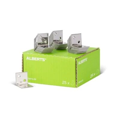 Afbeelding van Alberts 851842 Versterkingshoek rvs 30 x mm set van 25
