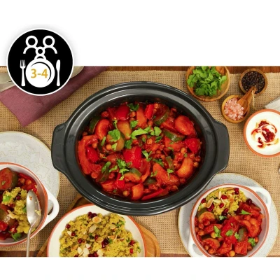 Afbeelding van Crock Pot Cr060 Slow Cooker 3.5L Cr&Egrave;Me Wit