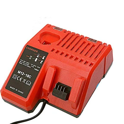 Afbeelding van FengBP® Vervanging laders voor Milwaukee M18 M12 18V 220V Li ion batterij 48 59 1812 1807 1806 1840 2710 20 11 1828 18 1 184. 0 rood (opladers M12)
