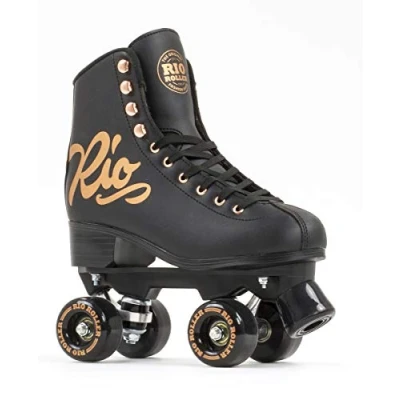 Afbeelding van Rolschaats Rio Roller Quad Rose Black Schoenmaat 40,5