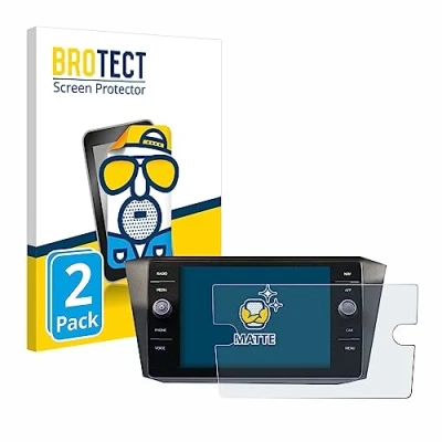 Afbeelding van BROTECT (2 Stuks) Antireflecterende Beschermfolie voor Volkswagen Discover Media Golf Alltrack/Tiguan 2018 Anti Glare Screen Protector, Mat