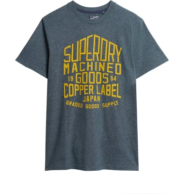 Afbeelding van Superdry Mannen Copper Label Workwear T shirt Blauw Grootte: S