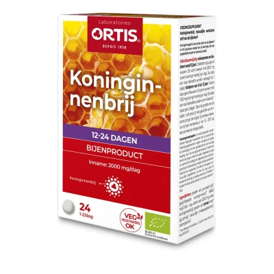 Afbeelding van Ortis Koninginnebrij Bio Kauwtabletten 24