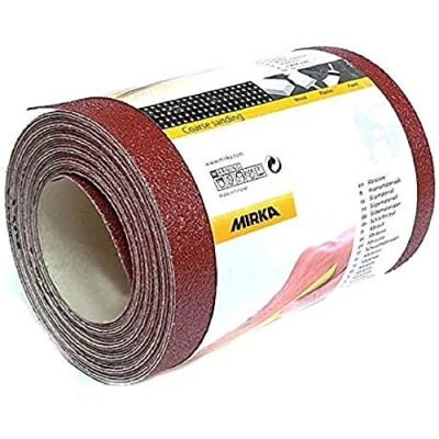Afbeelding van Mirka Red Schuurpapier rol 115mm x 5m / korrel P150 1 Voor het schuren van hout, metaal en kunststof