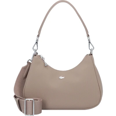 Afbeelding van Lacoste Shoulder BAG Handtas, Dames, Maat: One Size, Taupe