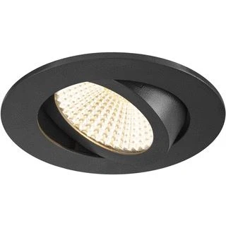 Afbeelding van Slv new tria 68 plafondinbouwarmatuur 3000k 60 ip 20 rond zwart 1007392