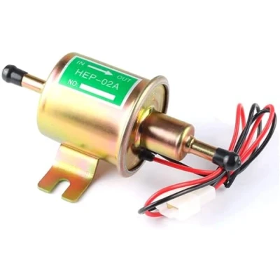 Afbeelding van LNGJIN universele 12 V brandstofpomp, HEP 02A elektrische benzinepomp, dieselpomp, lagedruk elektrisch voor benzine en dieselbouwmachine (goud)