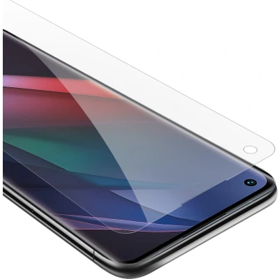 Afbeelding van Cadorabo Screenprotector geschikt voor Oppo FIND X3 NEO Pantser film Beschermende in KRISTALHELDER Geharde (Tempered) display beschermglas 9H hardheid met 3D Touch