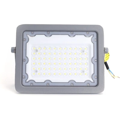 Afbeelding van Buitenlamp grijs LED bouwlamp 50W=450W schijnwerper daglichtwit 6500K 90 lichthoek waterdicht IP65
