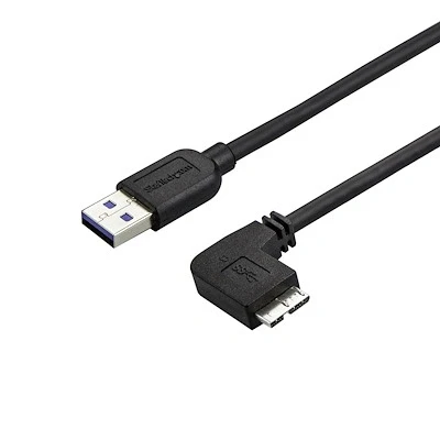 Afbeelding van Kabel USB naar micro Startech USB3AU1MRS Zwart