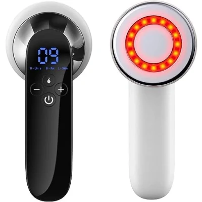 Afbeelding van cellulitis massageapparaat, ultrasone cavitatiemachine, vormt de perfecte buik, taille, armen, benen en heupen met technologie, massageapparaat (USB oplaadbaar) wit
