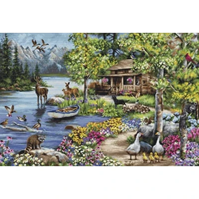 Afbeelding van Luca S Cabin by the Lake borduren (pakket) B2410