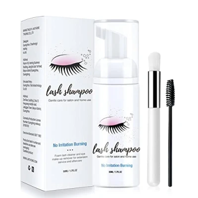 Afbeelding van 50ml Wimpershampoo Eyelid Foaming Cleanser Lash Foam Shampoo voor extensions Wimperschuimreiniger en natuurlijke wimpers, vrij van parabenensulfaat, salon thuisgebruik Anda nl