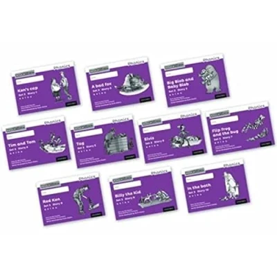 Afbeelding van Read Write Inc Phonics Set 2 Purple Story Books Black and White Pack of 10