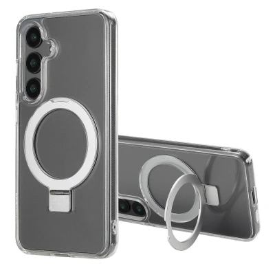 Afbeelding van Samsung Galaxy S24 MagSafe Hoesje Kunststof Accezz Hardcase/Backcover Transparant Telefoonhoesje Shockproof/Valbescherming
