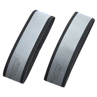 Afbeelding van Walser Reflectorbanden, 2 stuks, met klittenbandsluiting, reflecterende veiligheidsbanden voor buiten en sport, veelzijdig inzetbaar strepen