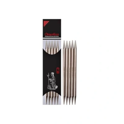Afbeelding van ChiaoGoo Double Point Stainless Steel Knitting Needles 8 inch 5 kg Size 4/3.5 mm, 4/3.5mm