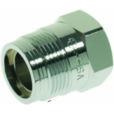 Afbeelding van VSH aansluitstuk recht M24x1.5 x 1/2&quot; bi.dr. mess./chr.