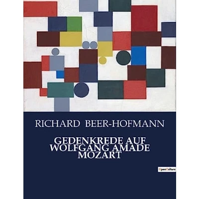 Afbeelding van GEDENKREDE AUF WOLFGANG AMADE MOZART