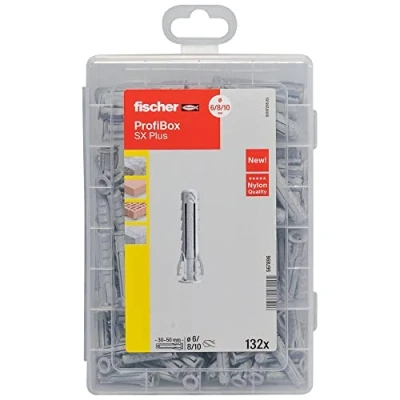 Afbeelding van Assortimentsdoos Fischer 132 stuks (Spreidpluggen)