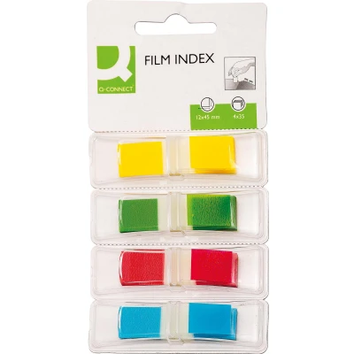 Afbeelding van Q connect Index Mini, Ft 12,5 X 45 Mm, 4 35 Tabs, Geassorteerde Kleuren