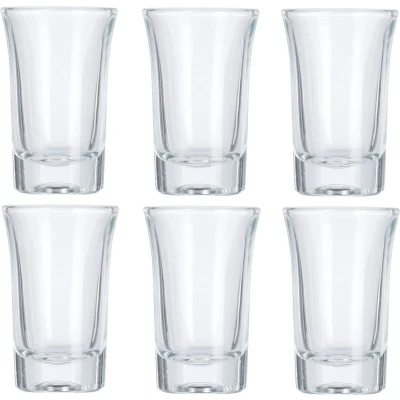 Afbeelding van Excellent Houseware borrelglaasjes 6x glas transparant 40 ml Shotglazen