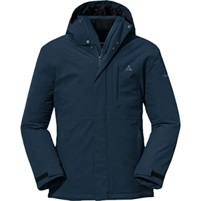 Afbeelding van Schöffel Bastianisee M geïsoleerde jas voor heren, functionele winterjas met afneembare capuchon, waterdichte en winddichte outdoorjas van 4 weg stretch