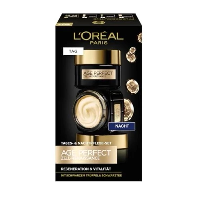 Afbeelding van L&#039;Oréal Paris Age Perfect Cel Renaissance gezichtsverzorgingsset voor dag en nacht, 2 x 50 ml