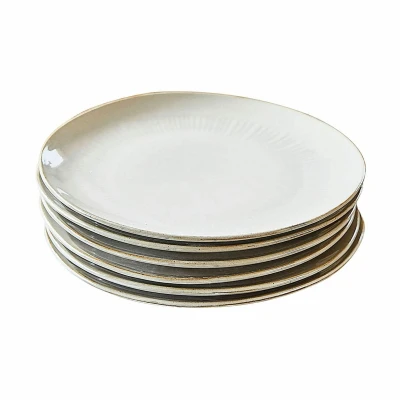 Afbeelding van LOBERON Dessertteller 6er Set Périers beige